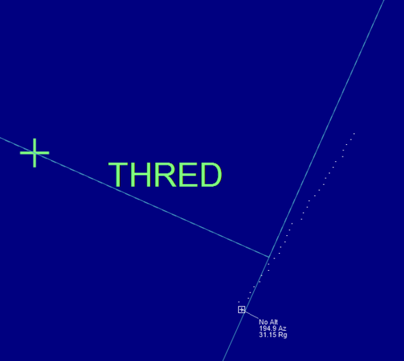 Southampton PSR radar replay showing aircraft outside controlled airspace